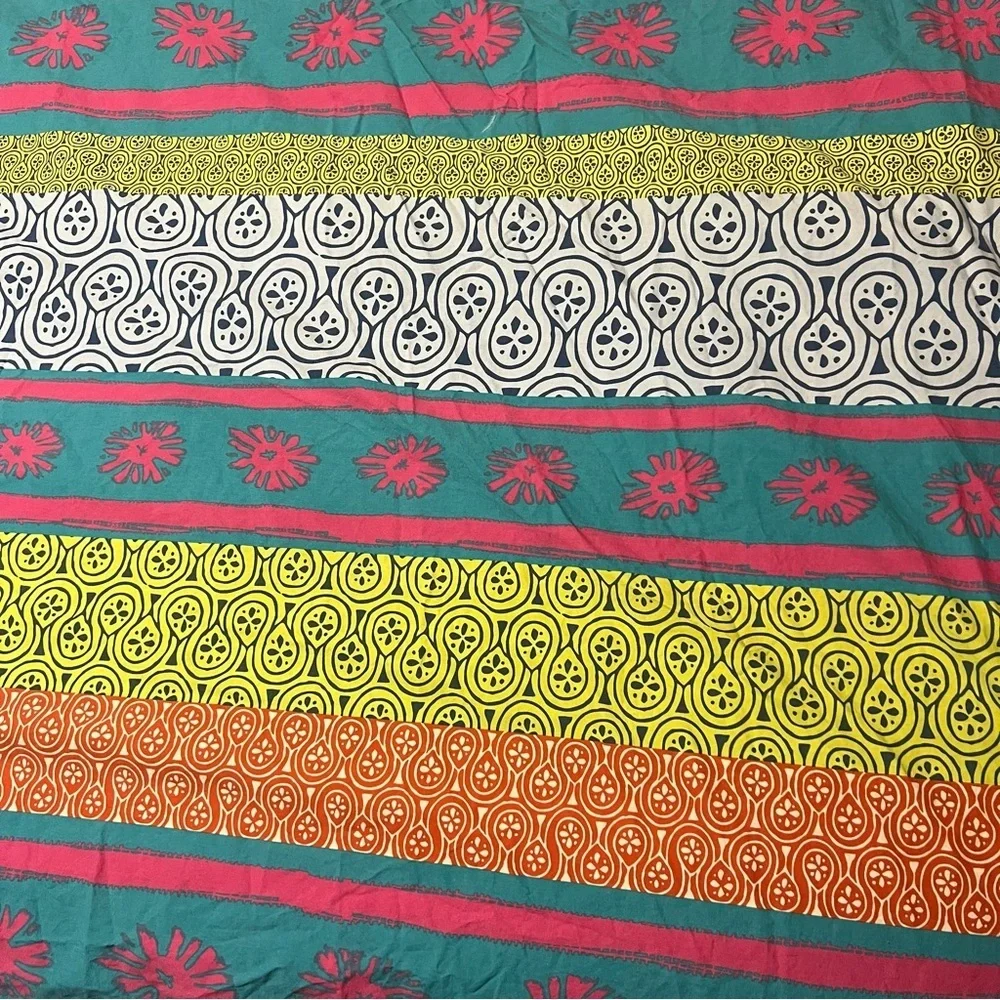IKEA Lappljung multicolored tribal stripe twin duvet cover
